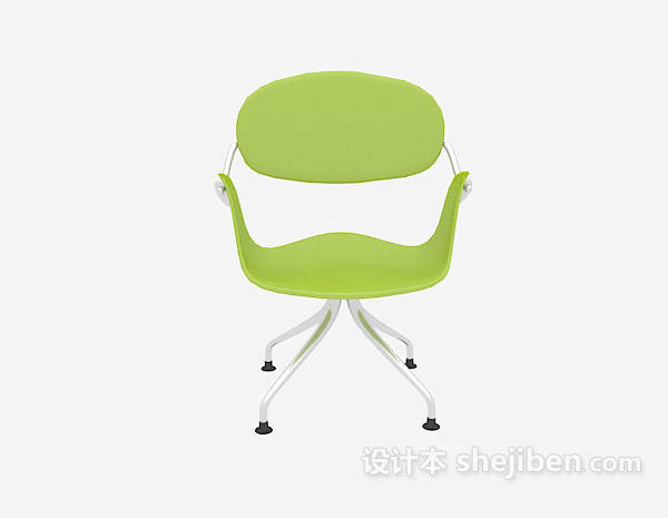 现代风格现代绿色吧台椅3d模型下载
