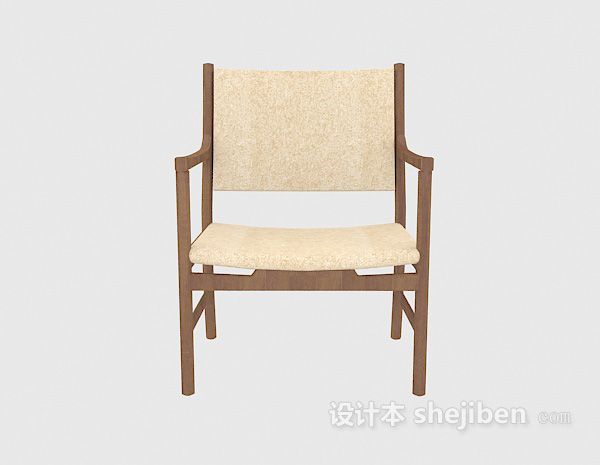 中式风格中式风格传统扶手椅3d模型下载