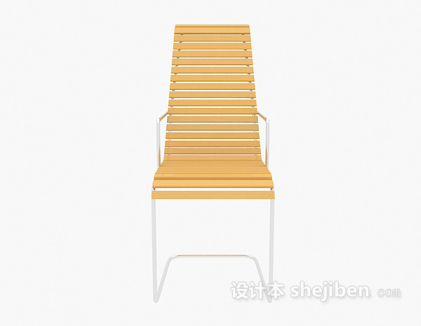 现代风格现代靠背休闲椅3d模型下载