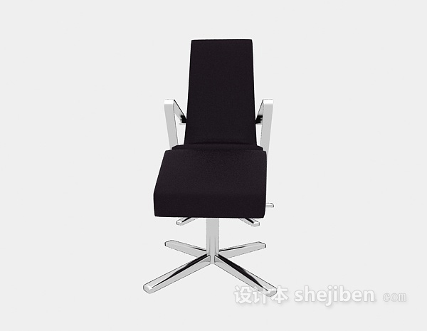 现代风格黑色休闲椅凳3d模型下载