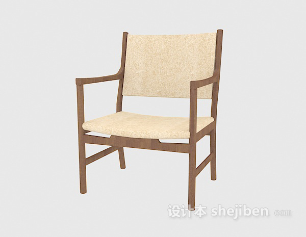 免费中式风格传统扶手椅3d模型下载