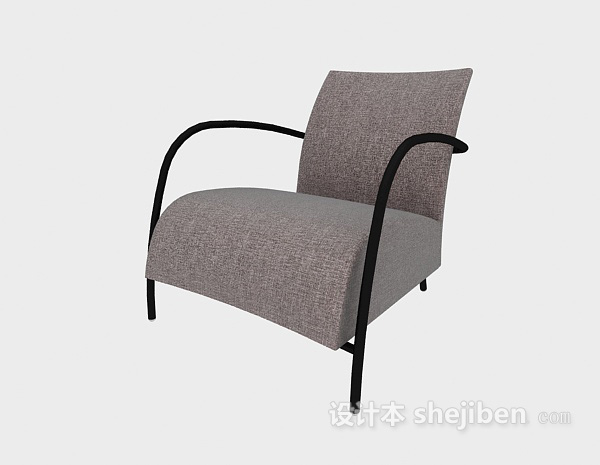 现代单人扶手沙发3d模型下载