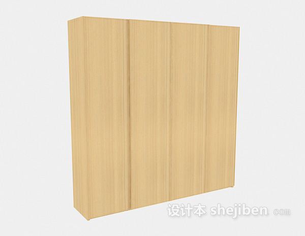 木质玄关厅柜3d模型下载