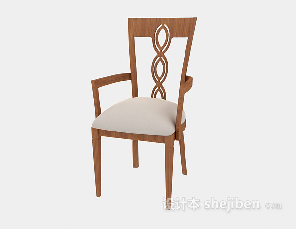 免费田园风格休闲椅3d模型下载