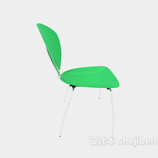 简约绿色休闲椅3d模型下载