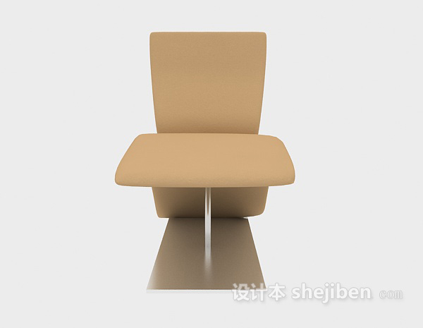 现代风格黄色创意家居椅3d模型下载
