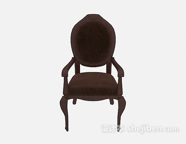 欧式风格欧式实木椅子3d模型下载
