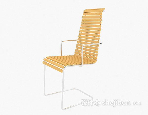 现代靠背休闲椅3d模型下载