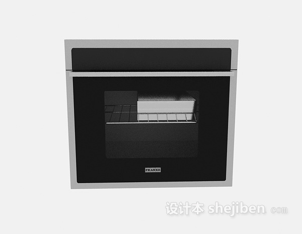 现代风格小型烤箱3d模型下载