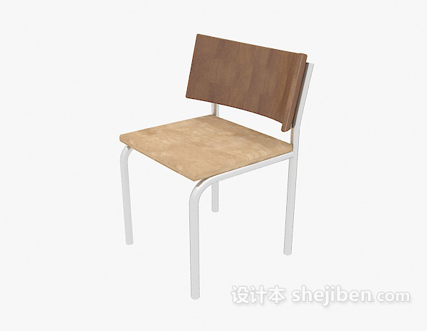 普通木椅子3d模型下载