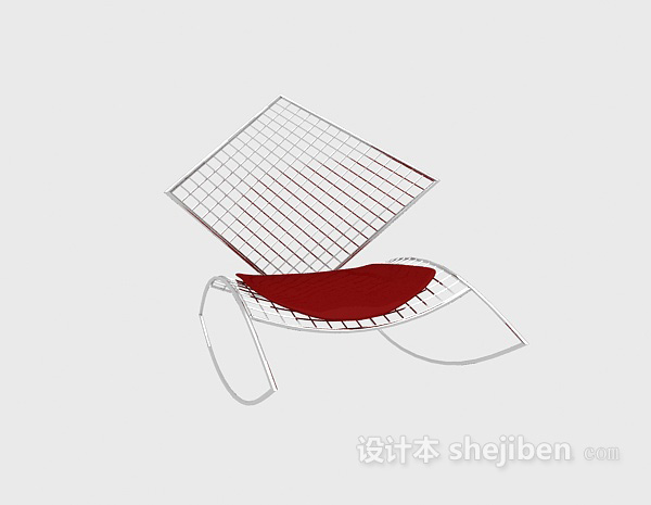 现代风格创意简约休闲椅3d模型下载
