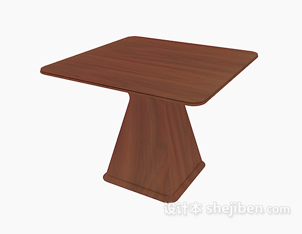 休闲小方桌3d模型下载