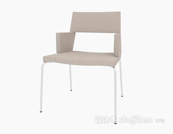 免费简约现代休闲椅3d模型下载