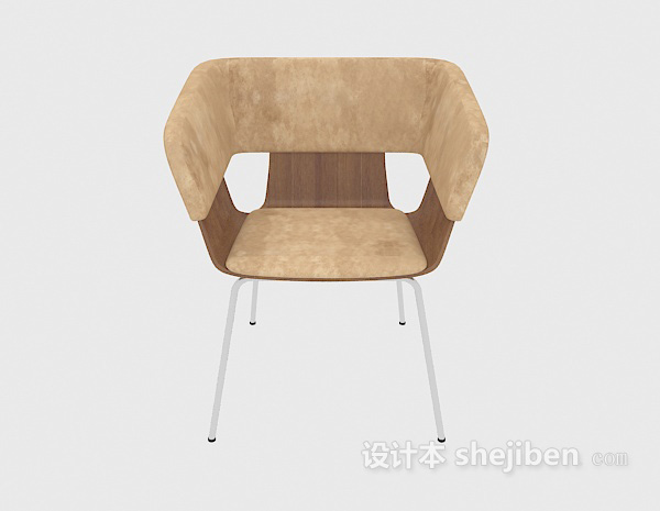 田园风格原木创意椅3d模型下载