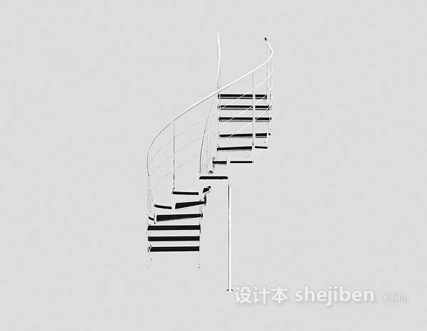 免费现代风格楼梯3d模型下载