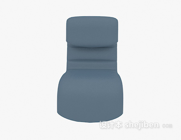 现代风格软垫休闲躺椅3d模型下载