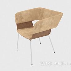 原木创意椅3d模型下载