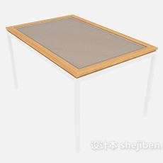 方形茶几桌3d模型下载