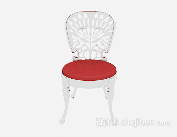欧式风格欧式化妆台椅3d模型下载