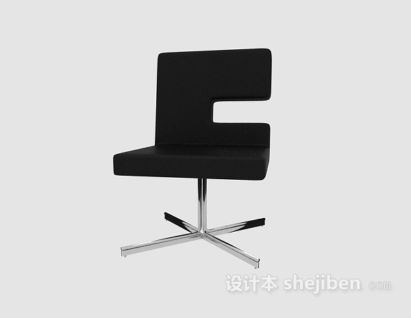 现代风格黑色办公座椅3d模型下载