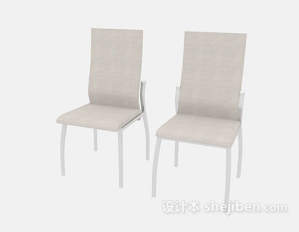 免费不锈钢公共休闲椅3d模型下载