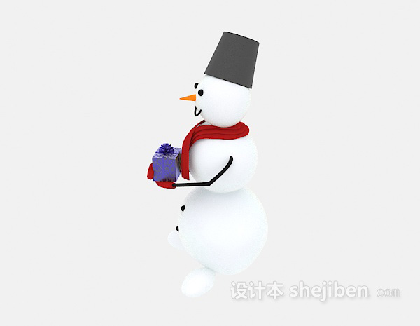 雪人3d模型下载