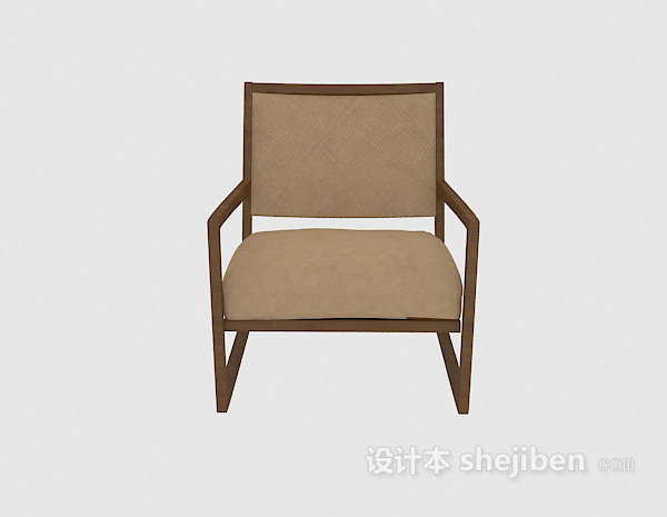 田园风格田园风格坐垫椅3d模型下载