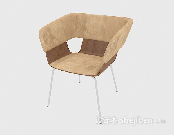 免费原木创意椅3d模型下载