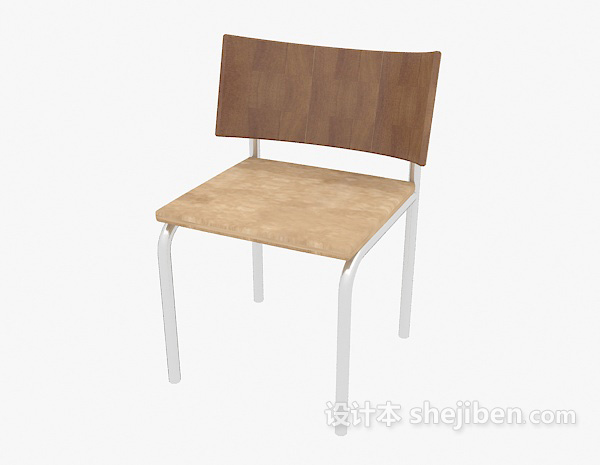 免费普通木椅子3d模型下载