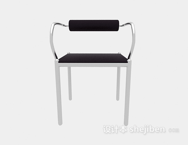 现代风格实木简约休闲椅3d模型下载