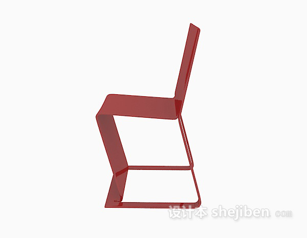 红色简约椅子