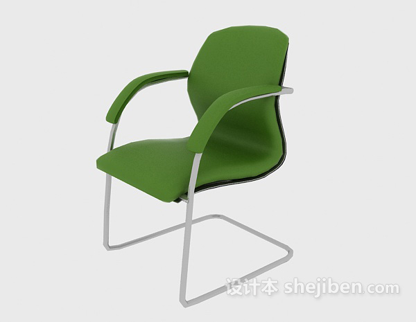 现代绿色休闲椅