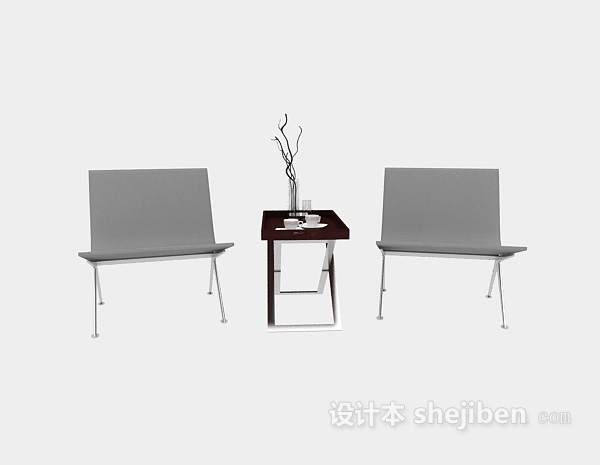 现代风格现代简约风格休闲椅3d模型下载