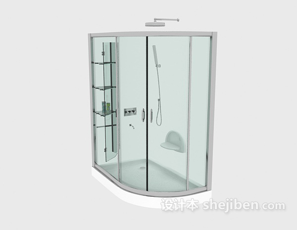 免费玻璃浴室3d模型下载