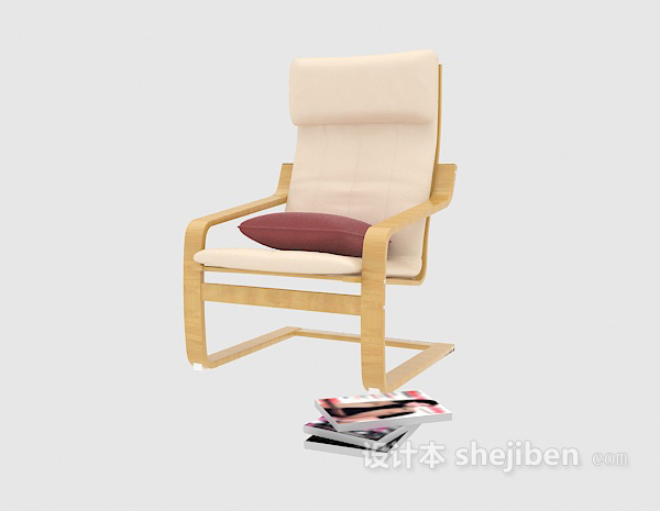 免费单人家居休闲椅3d模型下载