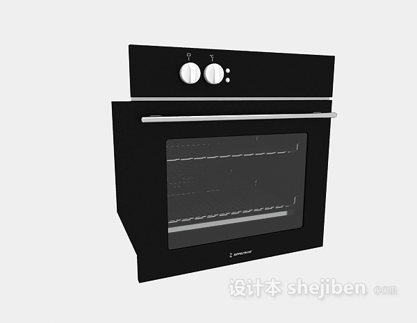 免费家用烤箱3d模型下载