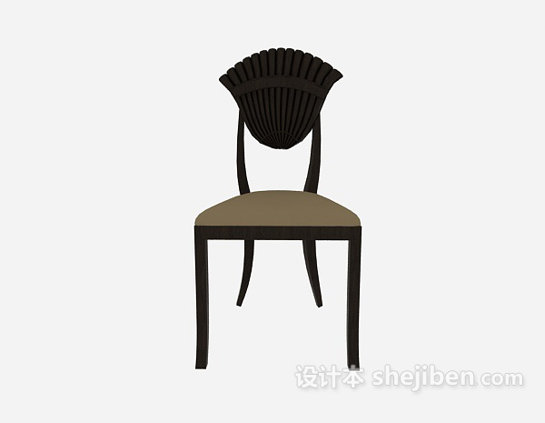 欧式风格欧式无扶手椅3d模型下载