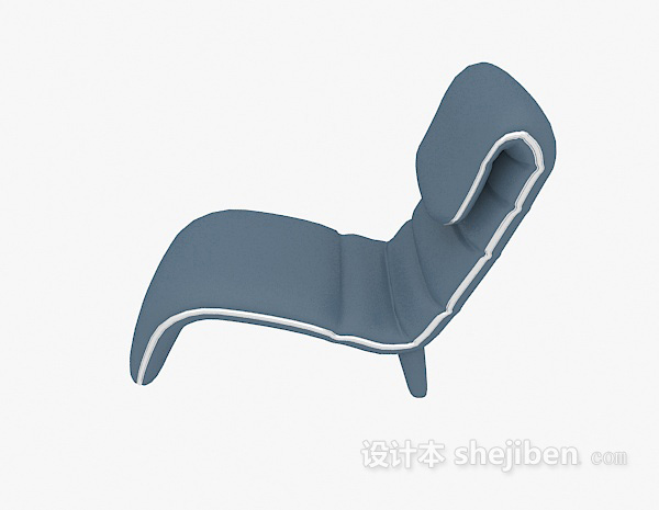 软垫休闲躺椅3d模型下载