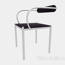 实木简约休闲椅3d模型下载