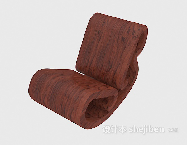 免费古典木椅子3d模型下载