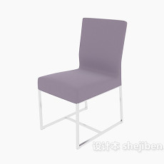 紫色家居餐椅3d模型下载