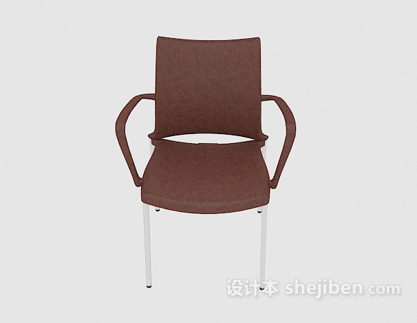 现代风格现代靠背凹椅3d模型下载