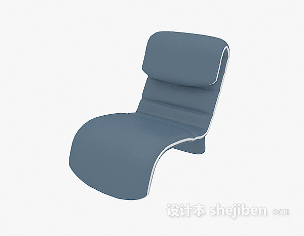 免费软垫休闲躺椅3d模型下载