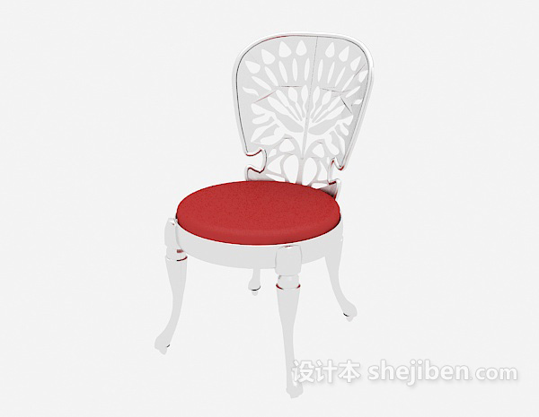 免费欧式化妆台椅3d模型下载