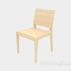 实木餐桌椅子3d模型下载