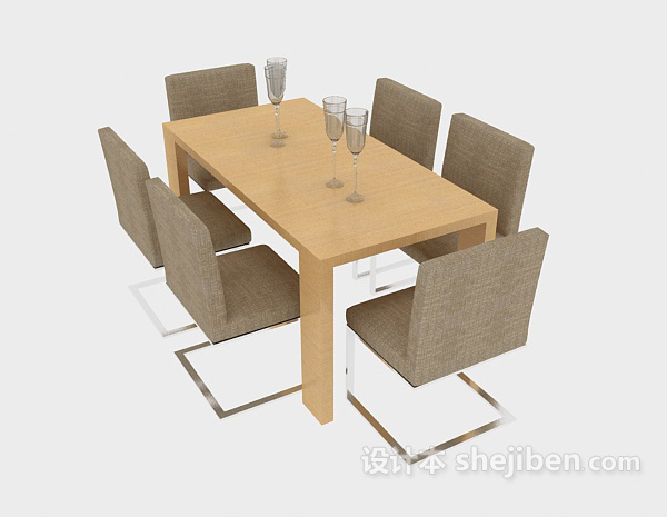 现代风格餐厅桌椅