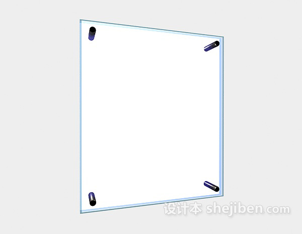 现代风格玻璃相框3d模型下载