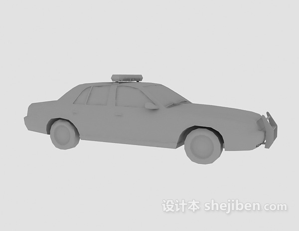 设计本警车3d模型下载