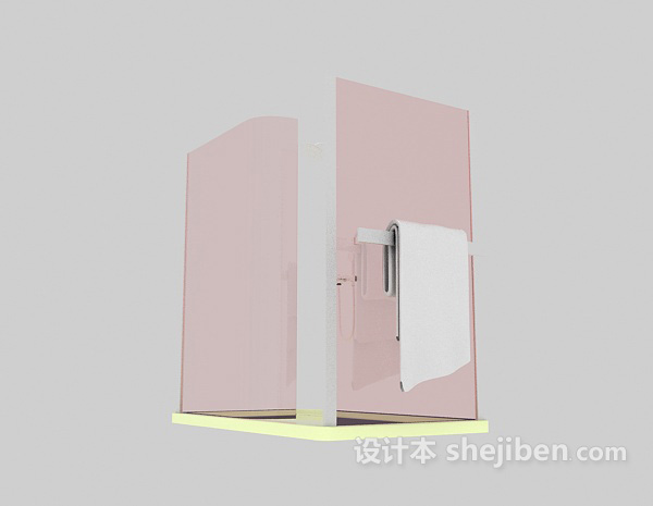 现代风格淋浴房3d模型下载