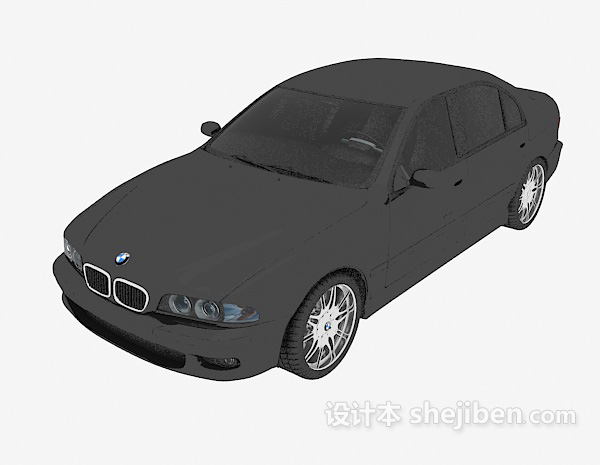 现代风格黑色小汽车max汽车3d模型下载